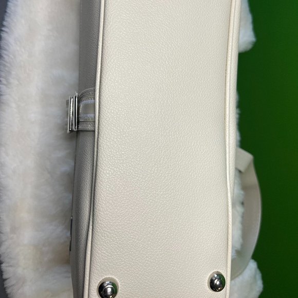 Vintage Samsonite Saturn II Shoulder Bag 15 x 11 x 5 Cream Adjustable Strap - Picture 10 of 12